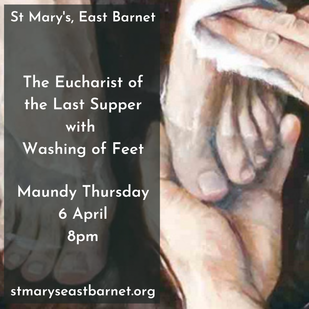 The Eucharist Of The Last Supper With Washing Of Feet St Mary The